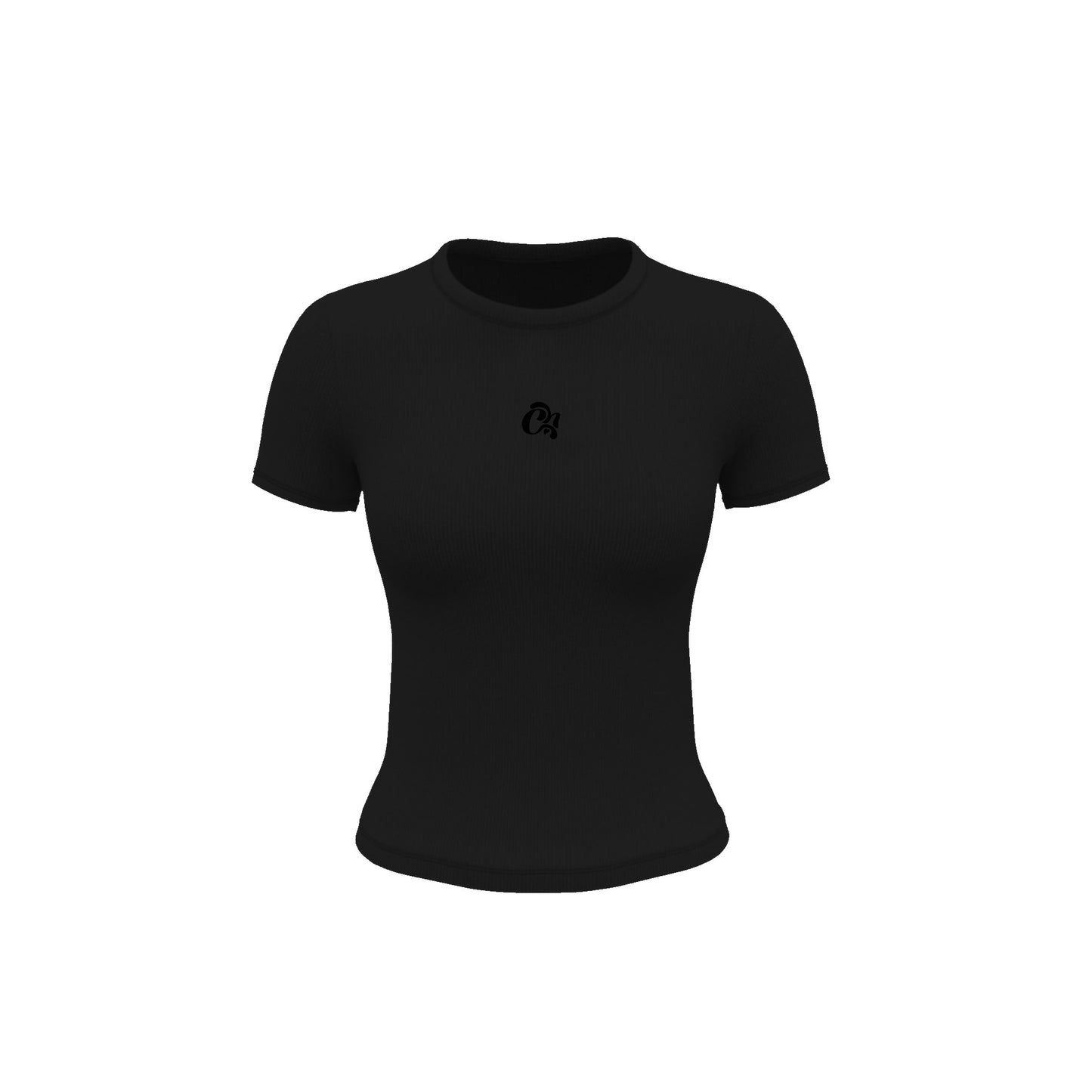 Ribbed Tee (Onyx)