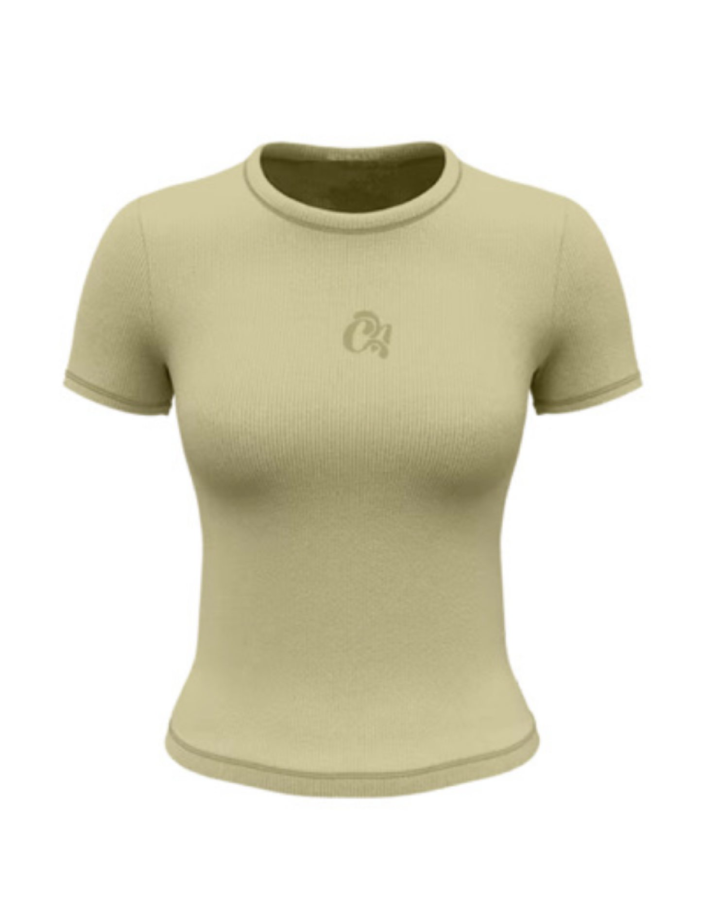 Ribbed Tee (Butter)
