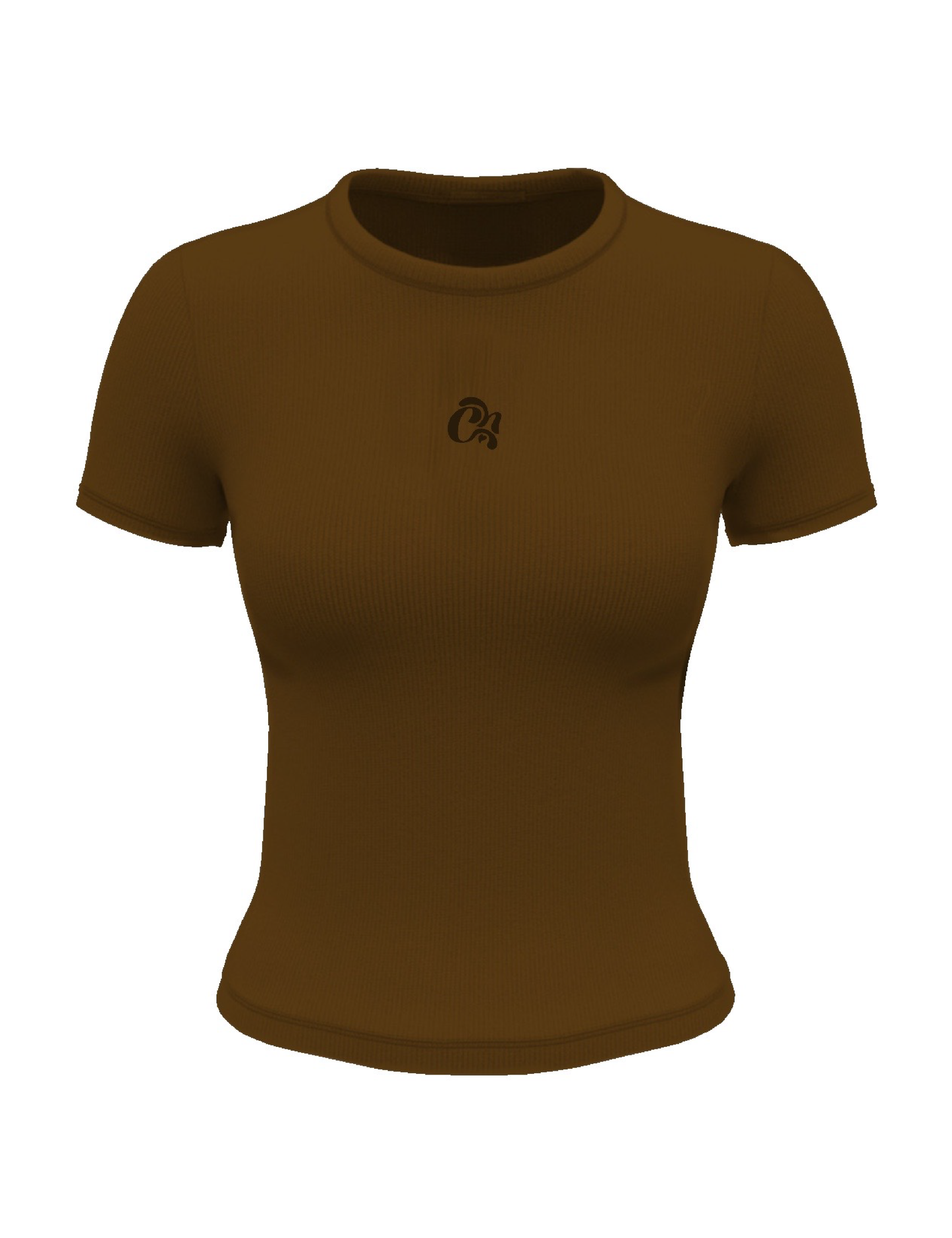 Ribbed Tee (Mocha)