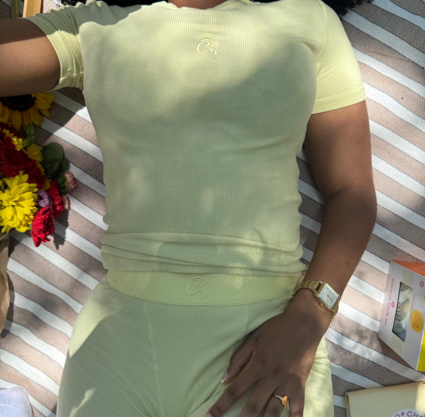 Ribbed Shorts (Butter)